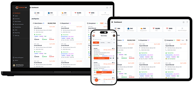 COMCAT AI on desktop, tablet, and mobile devices